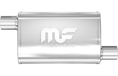 MagnaFlow Straight Through Muffler Offset Offset 3.5 x 7 OVAL