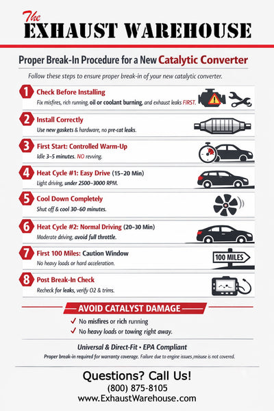 Proper Break-In Procedure for a New Aftermarket Catalytic Converter