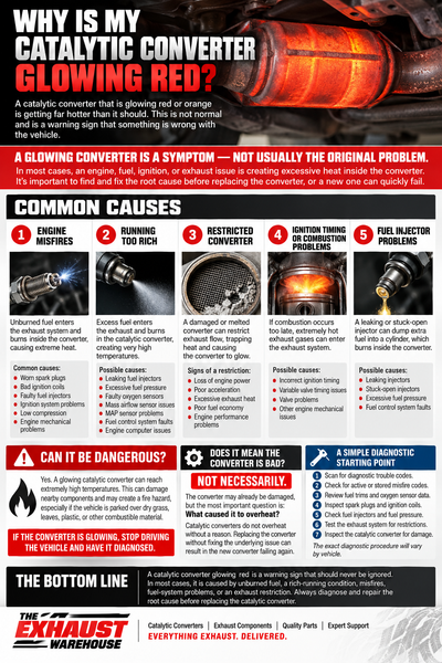 Why Is My Catalytic Converter Glowing Red? Causes & Diagnosis