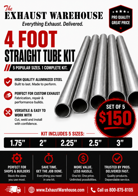 4 Foot Straight Tube Kit – 5 Most Popular Sizes