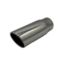 Rolled Single Wall Angled Chrome Exhaust Tip