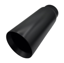 5" ID Black Powder Coated Double Wall Exhaust Tip