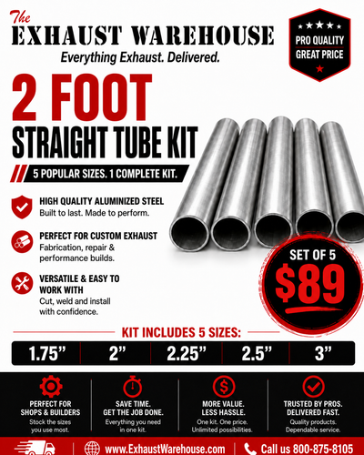 2 Foot Straight Tube Kit (5 Sizes)